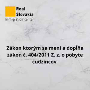 Вид на жительство в Словакии 2024